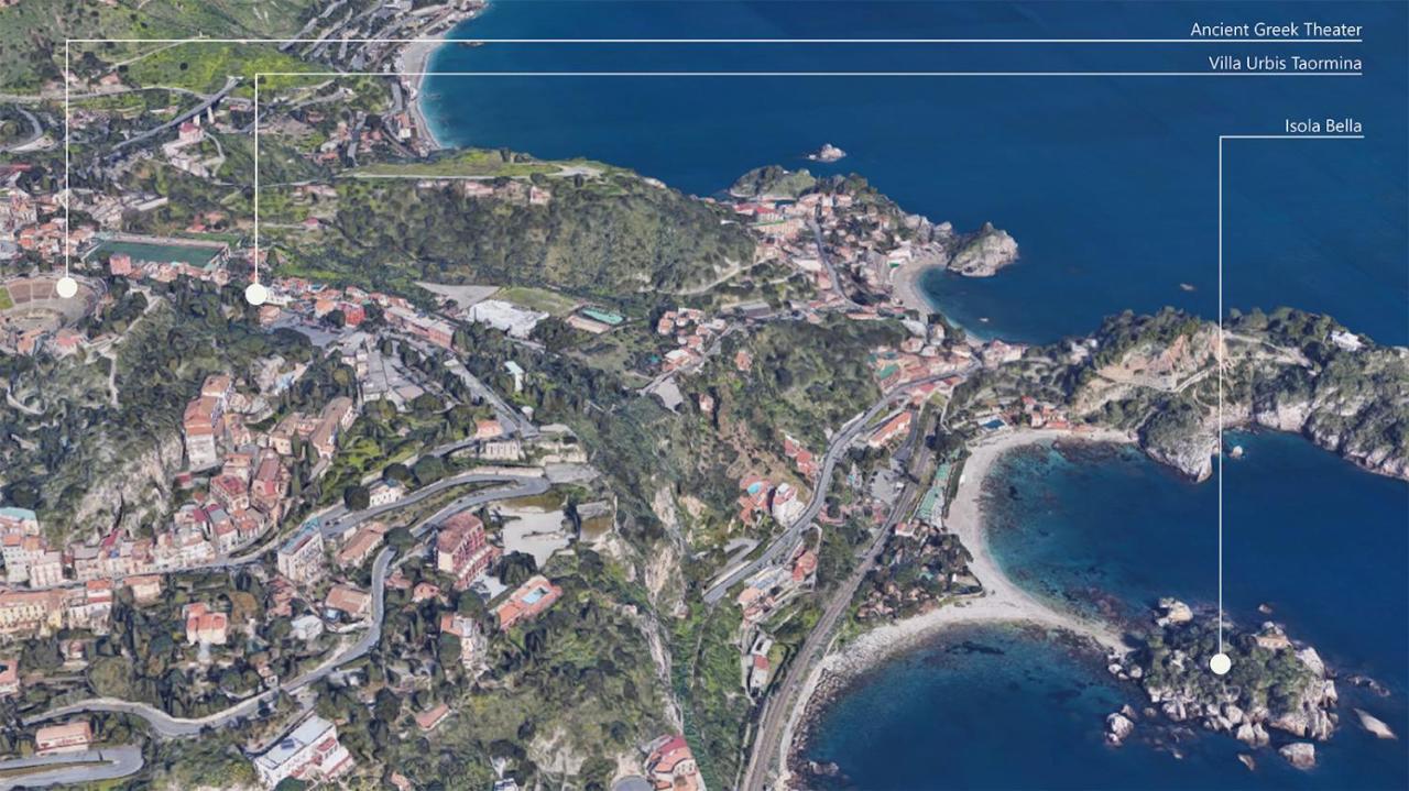 Urbis Taormina, Luxury In The Heart Of With Swimming Pool & Lift Villa *